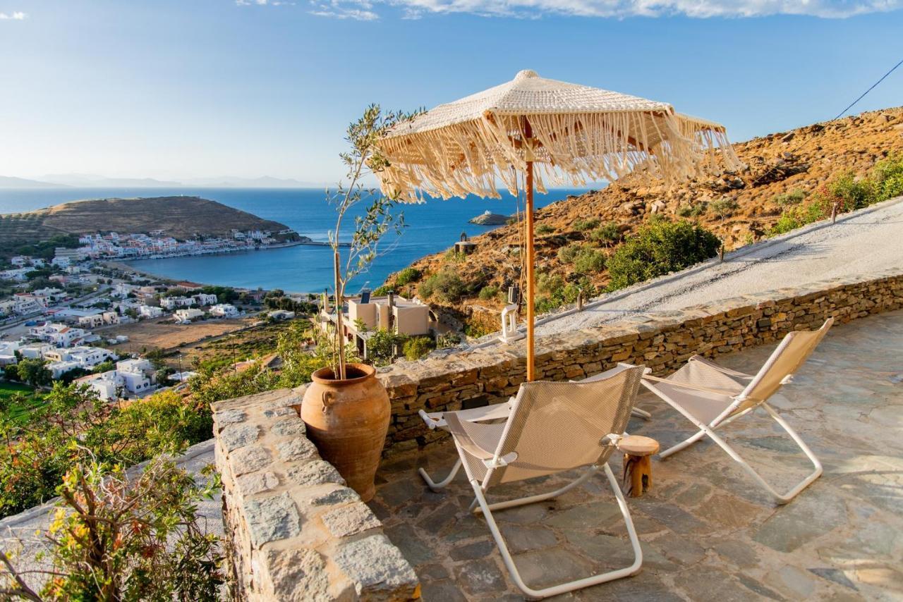 Luxurious Villa Lune With A Swimming Pool And A Fantastic Sea And Sunset View Ioulis Exteriör bild